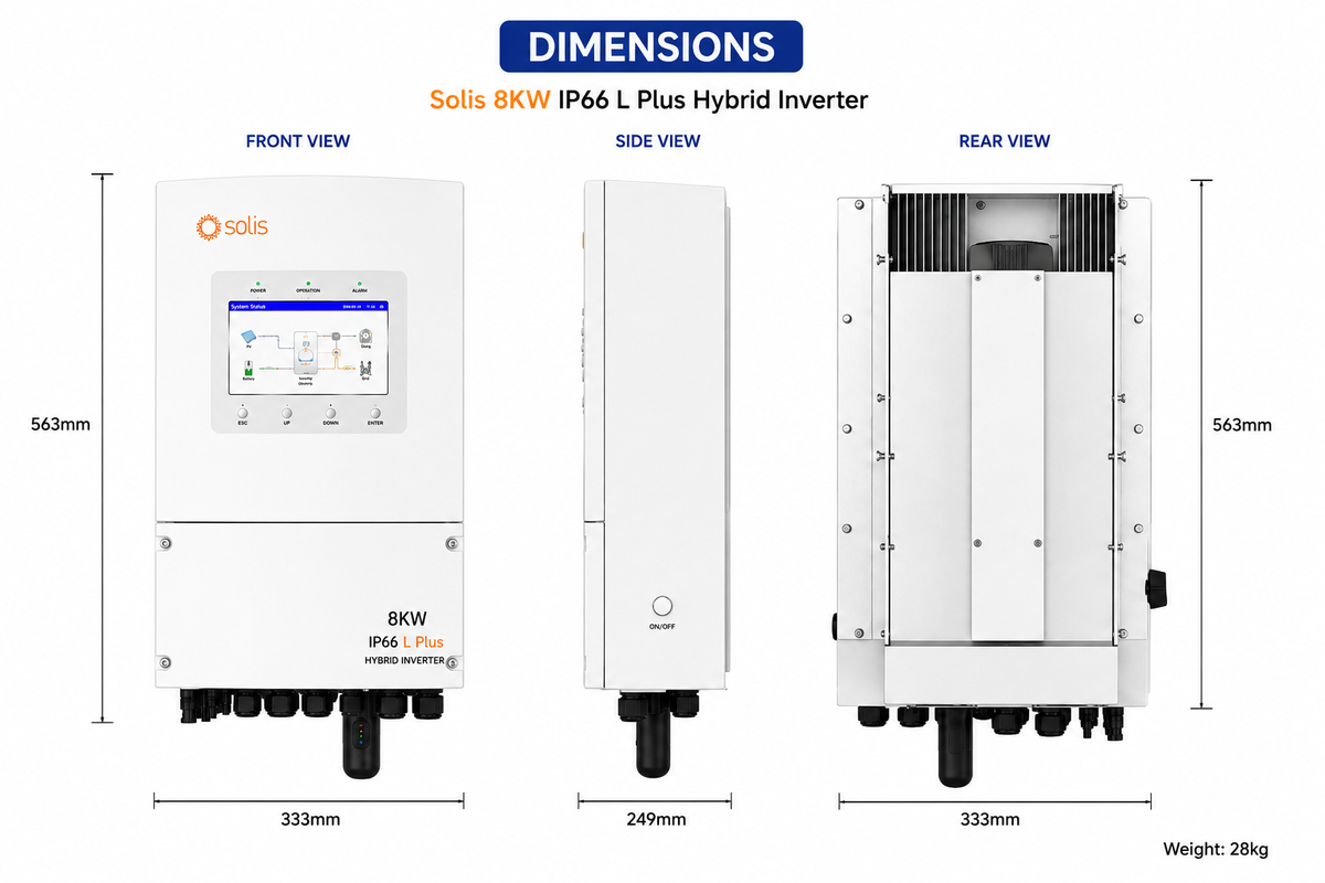 Solis 8KW IP66 L Plus Hybrid Solar Inverter