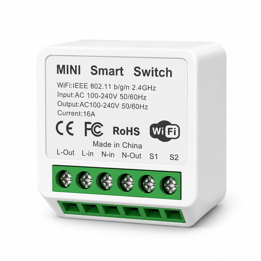16A Mini Smart WiFi Switch – Tuya Smart Life Remote Control