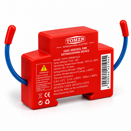 TOMZN Heat Aerosol Fire Extinguishing Device – Automatic Fire Suppression for Electrical Panels