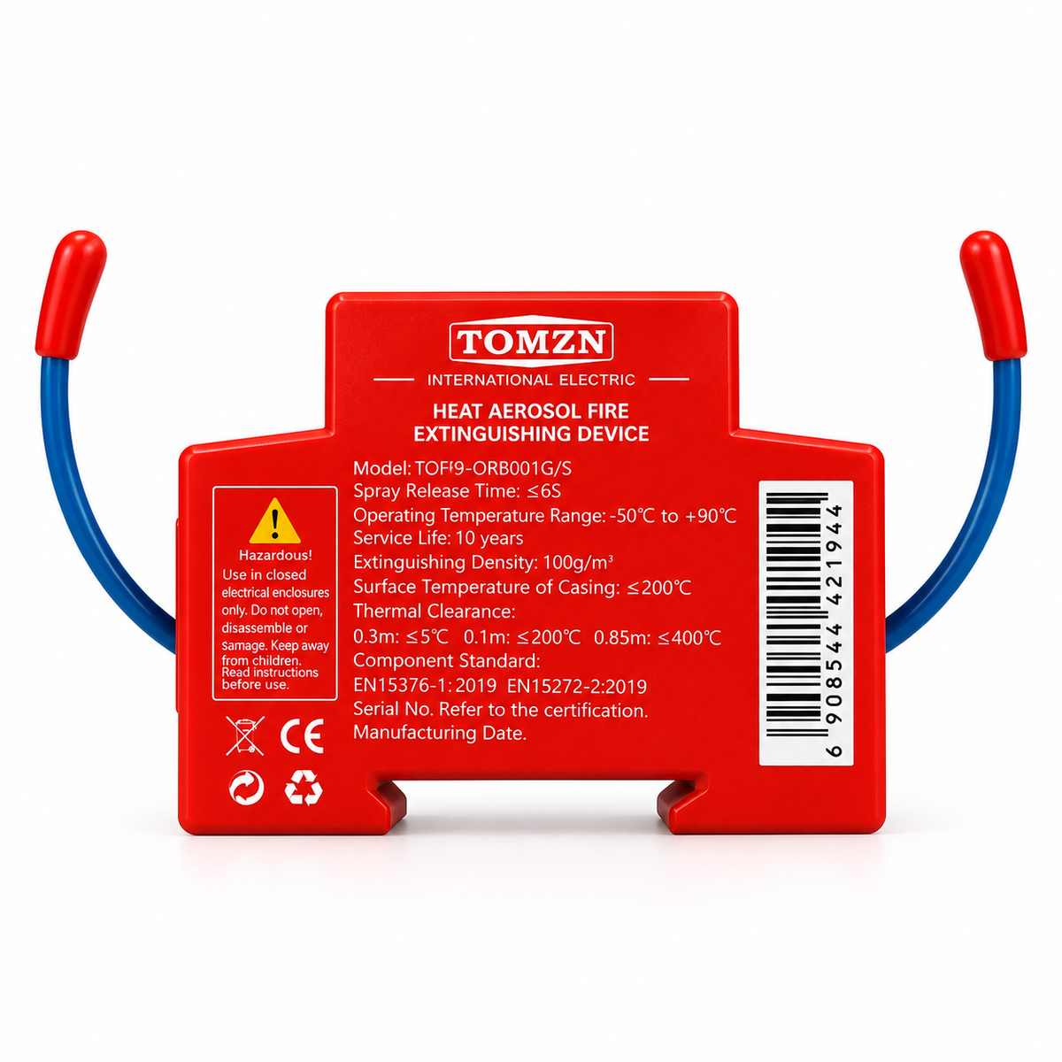 TOMZN Heat Aerosol Fire Extinguishing Device – Automatic Fire Suppression for Electrical Panels