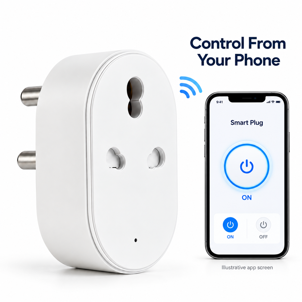 16A WiFi Smart Plug Socket with Energy Monitoring – Tuya Smart Life