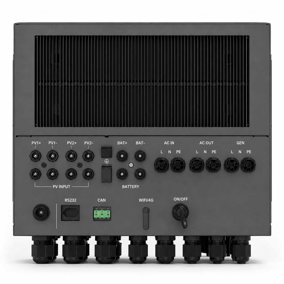 Inverex NitroX 6.6kW SP Hybrid Solar Inverter – 48V, Dual MPPT, IP65