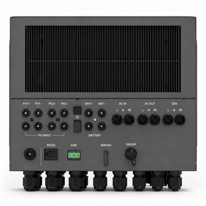 Inverex NitroX 6.6kW SP Hybrid Solar Inverter – 48V, Dual MPPT, IP65