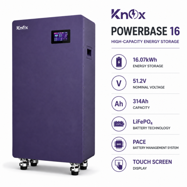 knox powerbase 16 16.07kwh 51.2v 314ah lithium battery1 knox powerbase 16 16.07kwh 51.2v 314ah lithium battery1