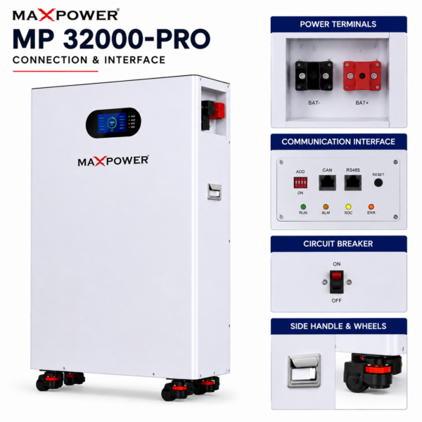 maxpower mp 32000 pro 32.15kwh 51.2v 628ah lithium battery maxpower mp 32000 pro 32.15kwh 51.2v 628ah lithium battery