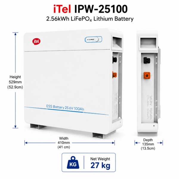 itel ipw 25100 2.56kwh 25.6v 100ah lithium battery itel ipw 25100 2.56kwh 25.6v 100ah lithium battery