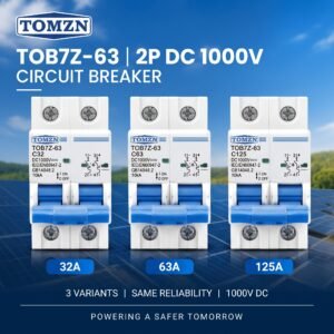 tomzn 2 pole dc breaker